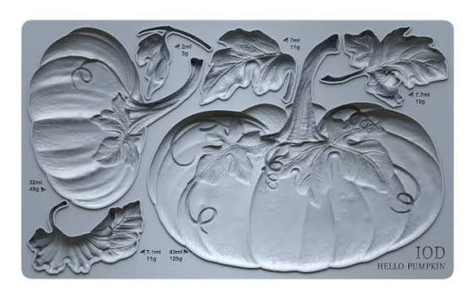 Hello Pumpkin (𝗨𝘀𝗲𝗱 - 𝗟𝗶𝗸𝗲 𝗡𝗲𝘄) - IOD Decor Mould