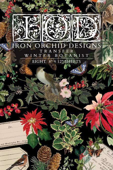 Winter Botanist - 8 Sheet, 8x12 Pad IOD Decor Transfer™