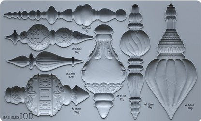 Baubles (𝗨𝘀𝗲𝗱 - 𝗟𝗶𝗸𝗲 𝗡𝗲𝘄) - IOD Decor Mould