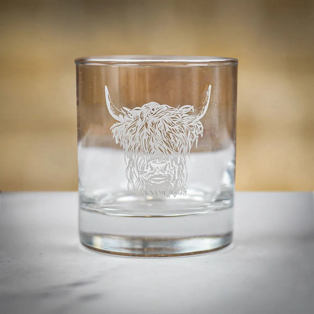 Highland Cow Glass 11.5oz
