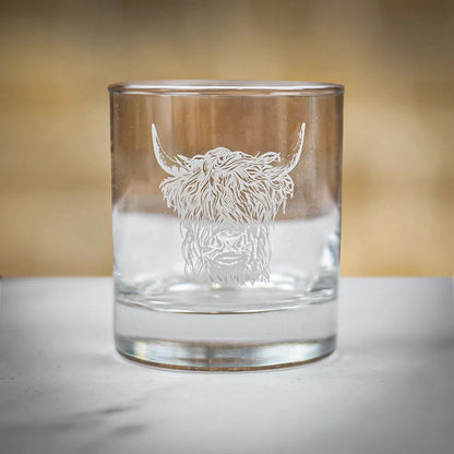 Highland Cow Glass 11.5oz