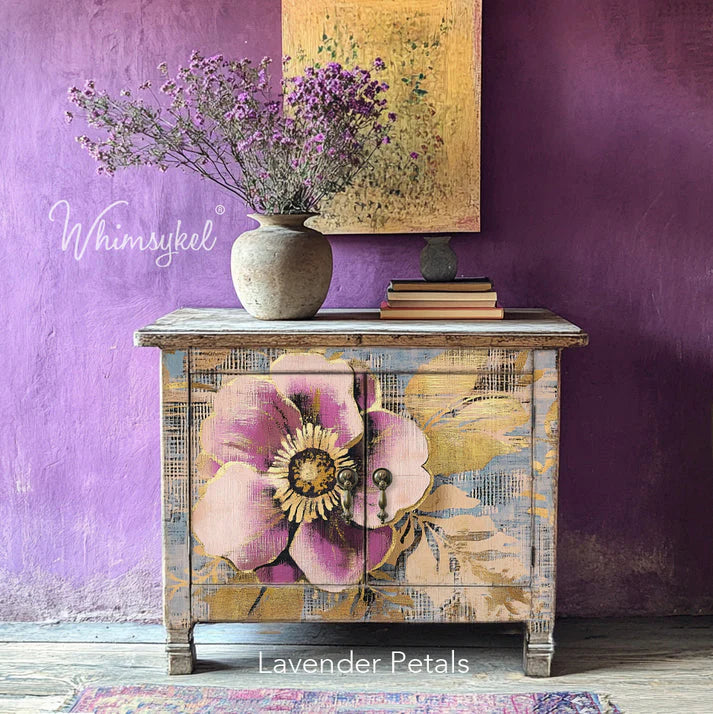 Lavender Petals - Lg 21" x 29" Decoupage Paper by Whimsykel Designs