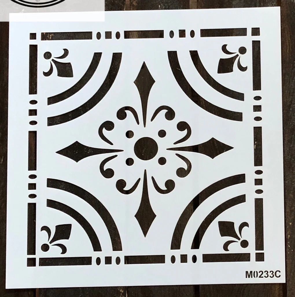 10in Tile Stencil M0233C