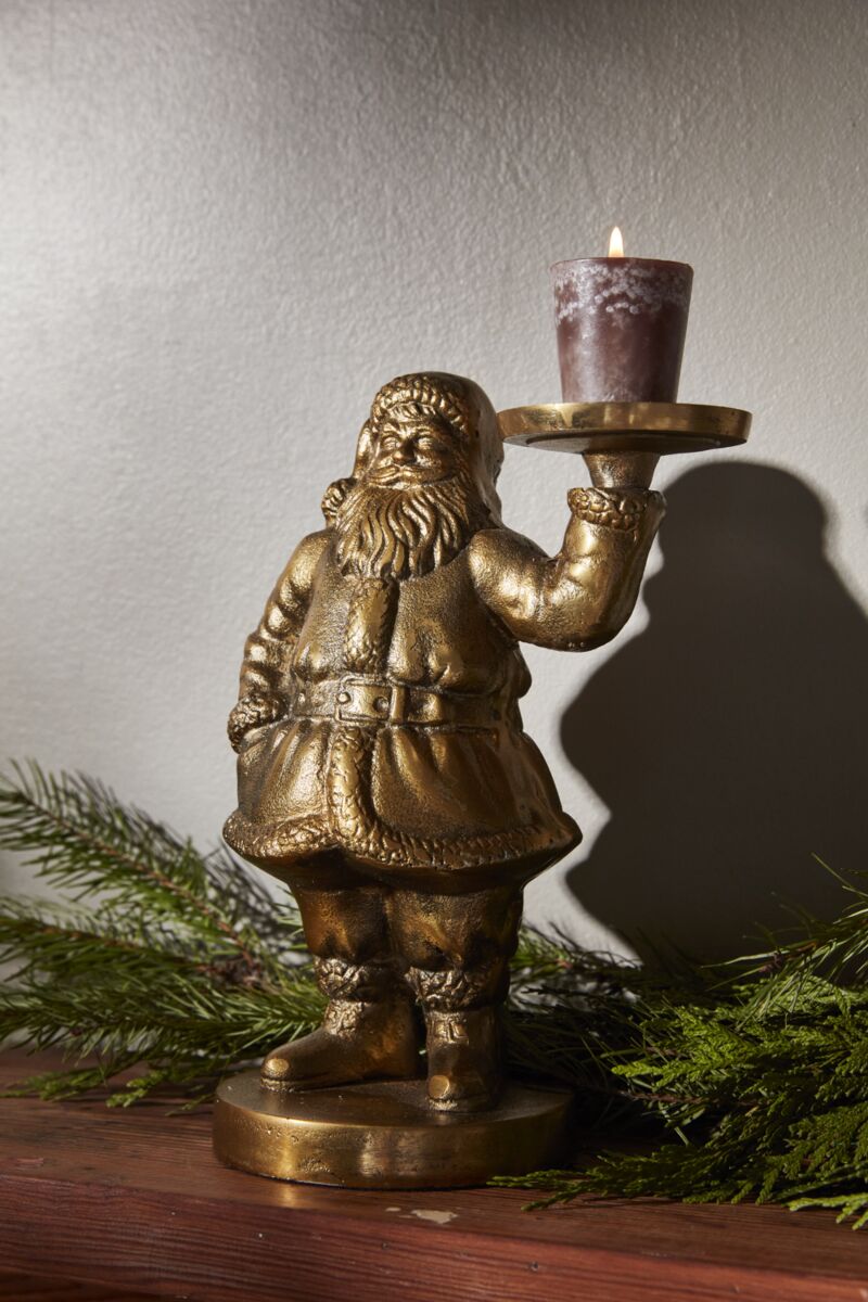 Saint Nick - Antiqued Gold Aluminum
