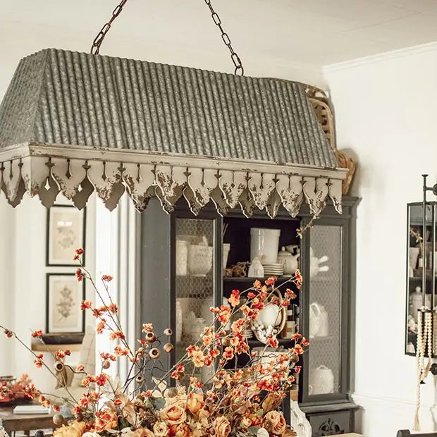 Galvanized Old Porch Island Light - (𝐏𝐢𝐜𝐤-𝐔𝐩 𝐎𝐧𝐥𝐲)