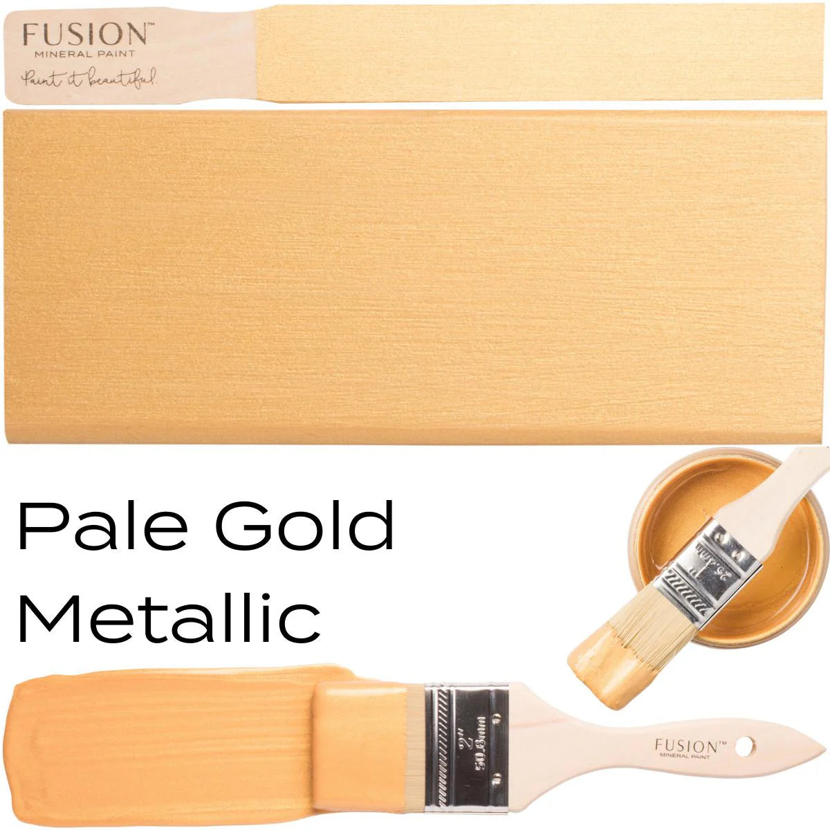 Fusion Metallic Paint - Pale Gold 8oz