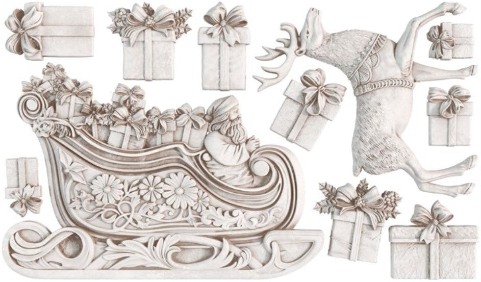 Santa's Sleigh - IOD Decor Mould