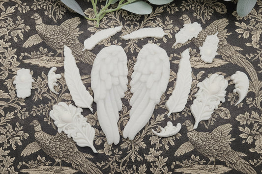 Wings & Feathers 2018 - Casted Resin Applique Set