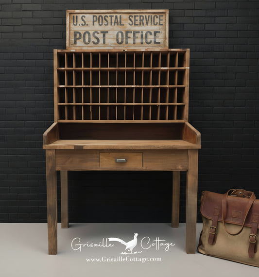Antique Mail Sorting Desk - (𝐏𝐢𝐜𝐤-𝐔𝐩 𝐎𝐧𝐥𝐲)
