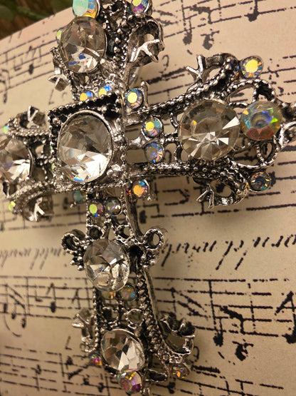 Filigree Cross Brooch