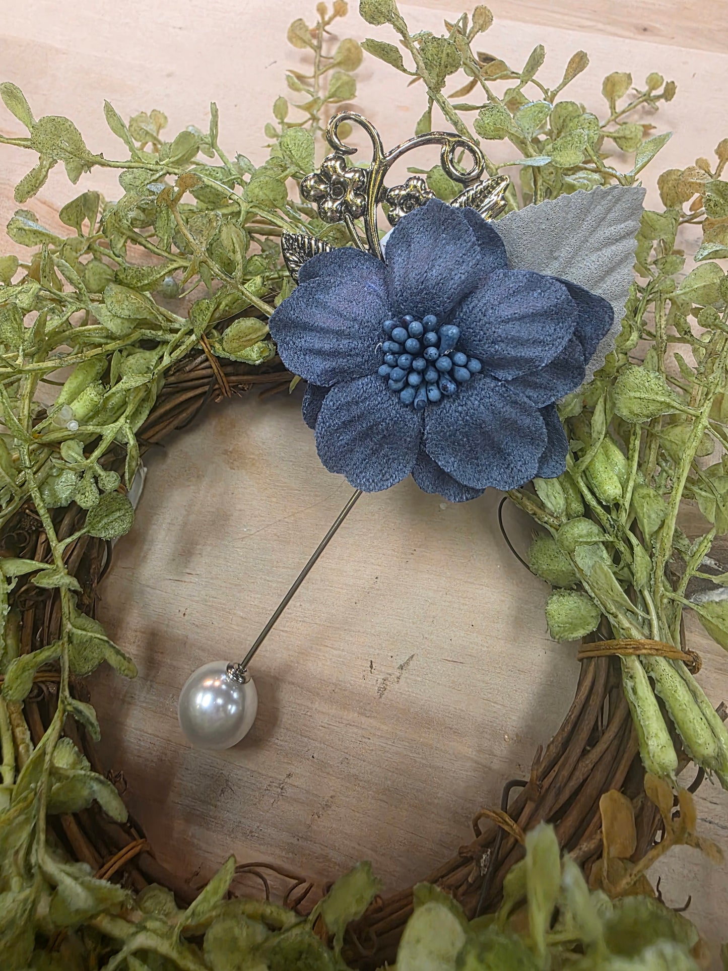 Floral Hatpin Brooch