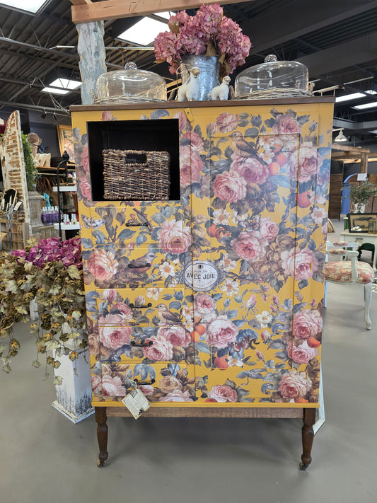 Vintage Chifforobe Mustard & Chestnut