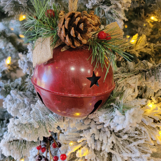 5in Red Bell Ornament