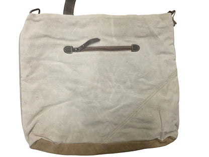 Espresso Roast Upcycled Canvas & Leather Tote
