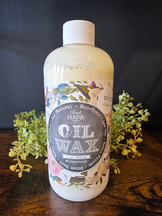 oil wax | white