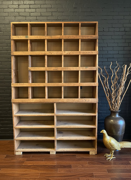 Rustic Shop Tool Bin Cabinet