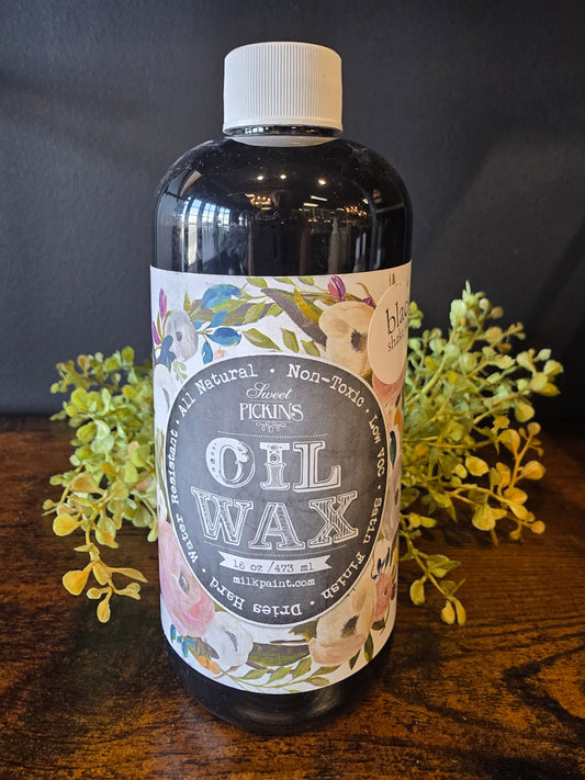 oil wax | black