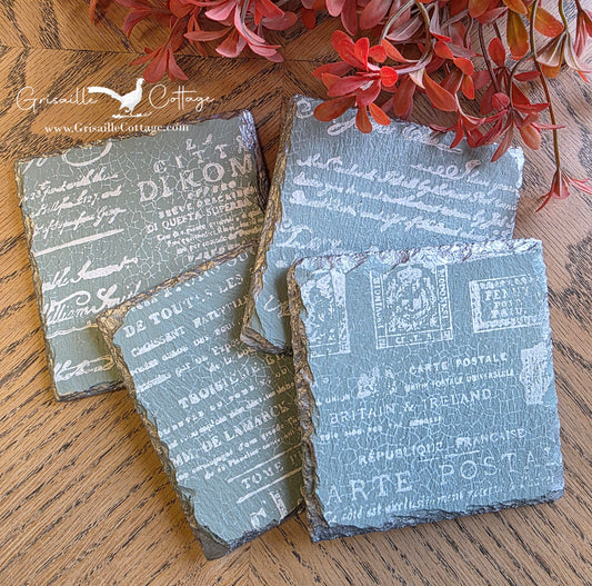 TBD Slate Coaster Set