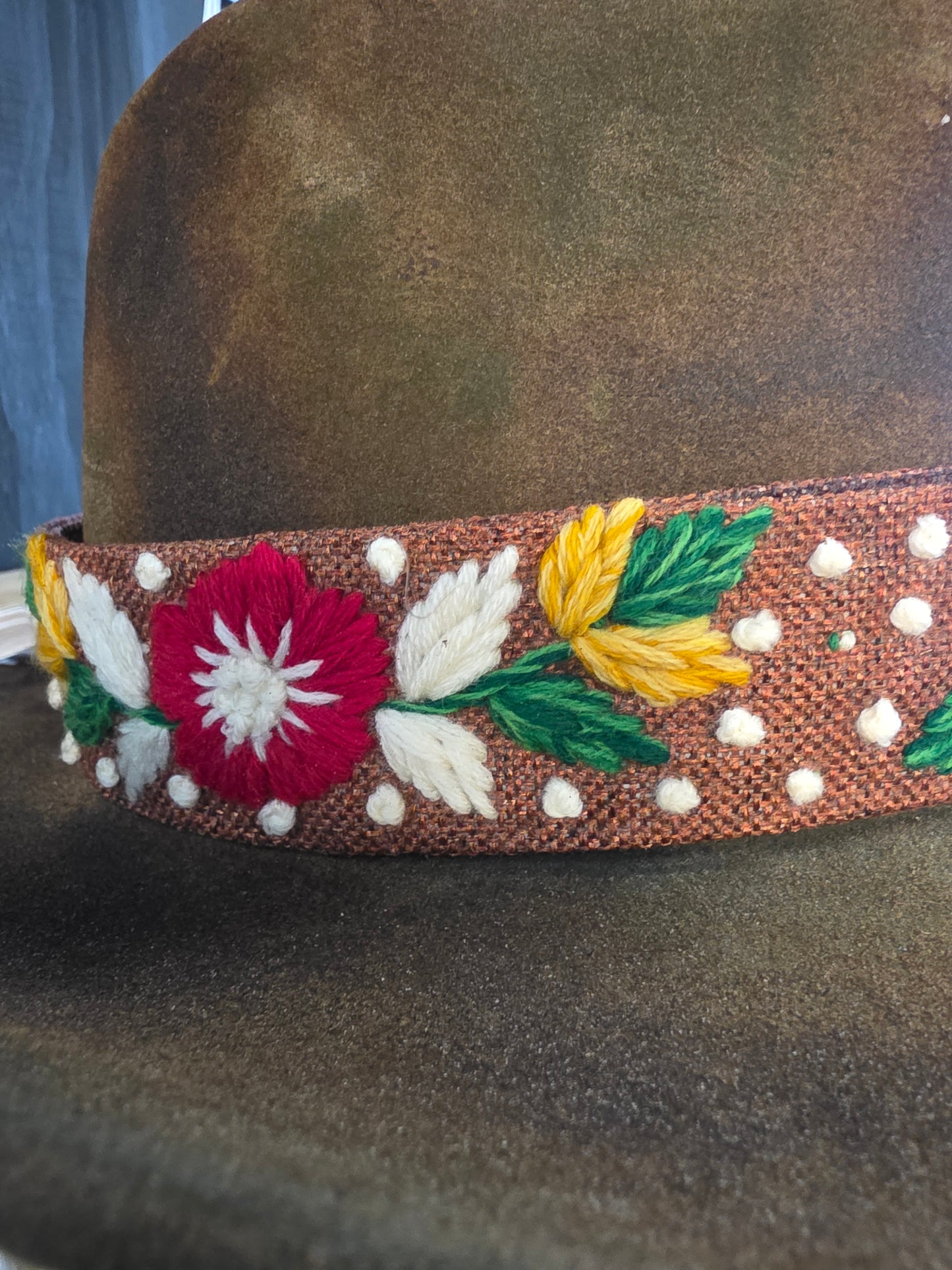 Distressed Brown Outback Felt Hat OS - A Rare Bird