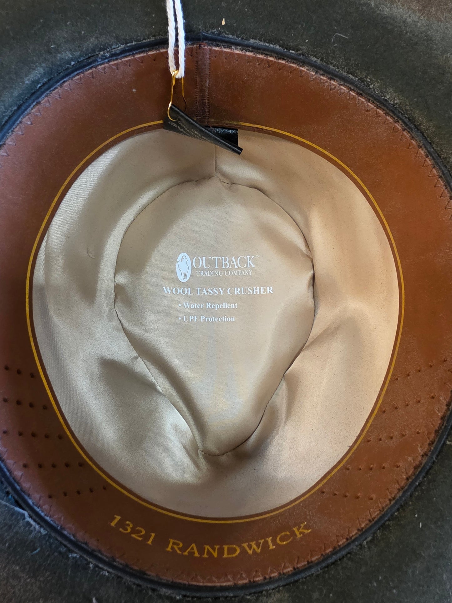 Distressed Brown Outback Felt Hat OS - A Rare Bird