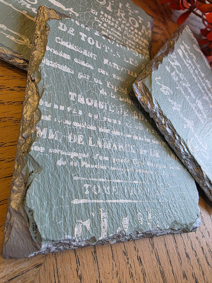 TBD Slate Coaster Set