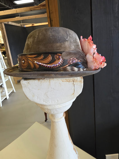Distressed Biltmore Felt Hat OS - A Rare Bird
