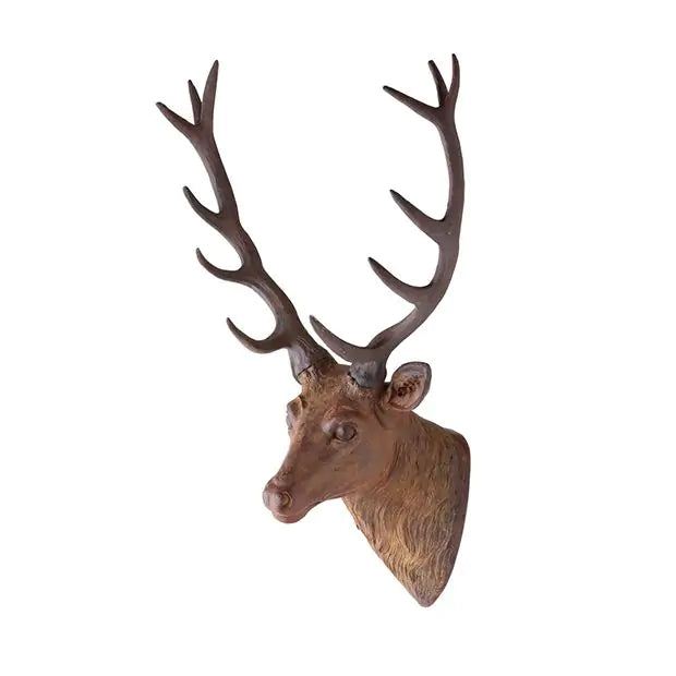 Rust Colored Mounted Deer Head