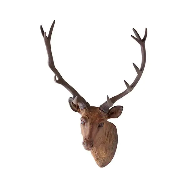 Rust Colored Mounted Deer Head