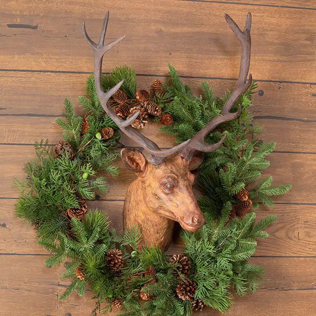 Rust Colored Mounted Deer Head