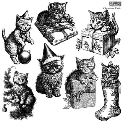 Christmas Kitties - IOD Decor Stamp 2023