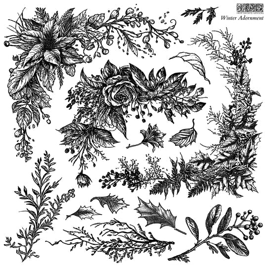 Winter Adornment - IOD Decor Stamp 2023