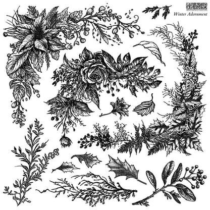 Winter Adornment - IOD Decor Stamp 2023