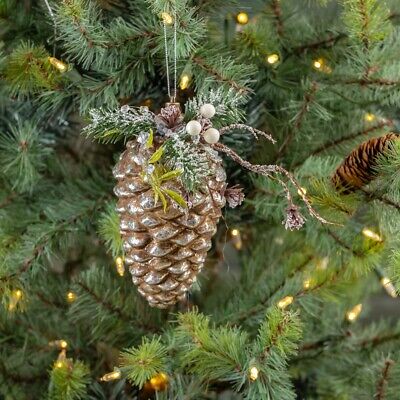 7in Pine Accent Pinecone Ornament