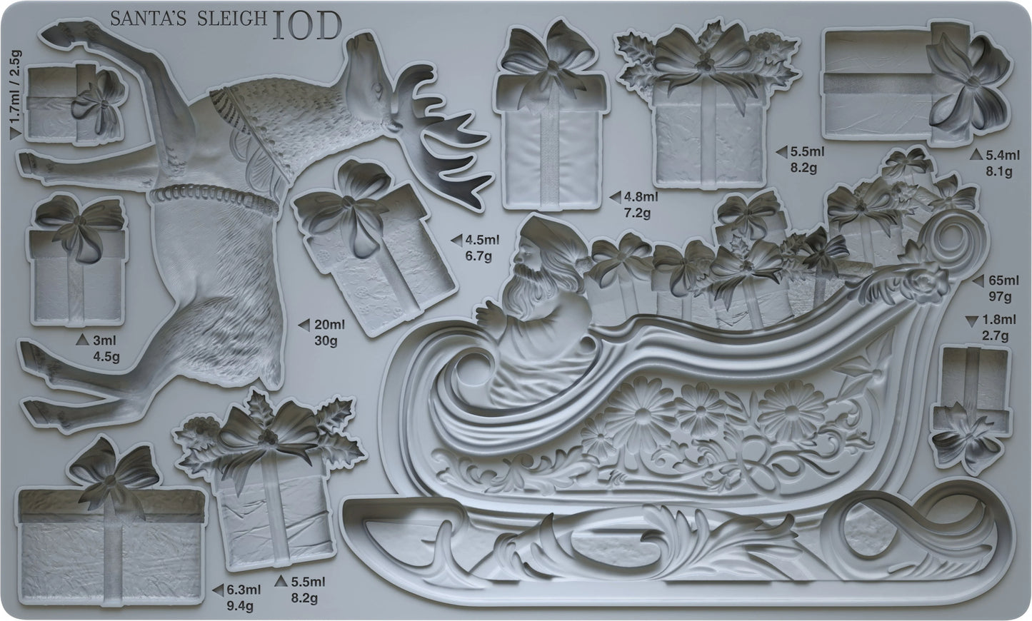 Santa's Sleigh - IOD Decor Mould