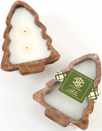 Christmas Tree Dough Bowl Candle - Noel (Copy)