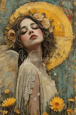 Celestial Gaze - Lg 21" x 29" Decoupage Paper by Whymsikel Designs