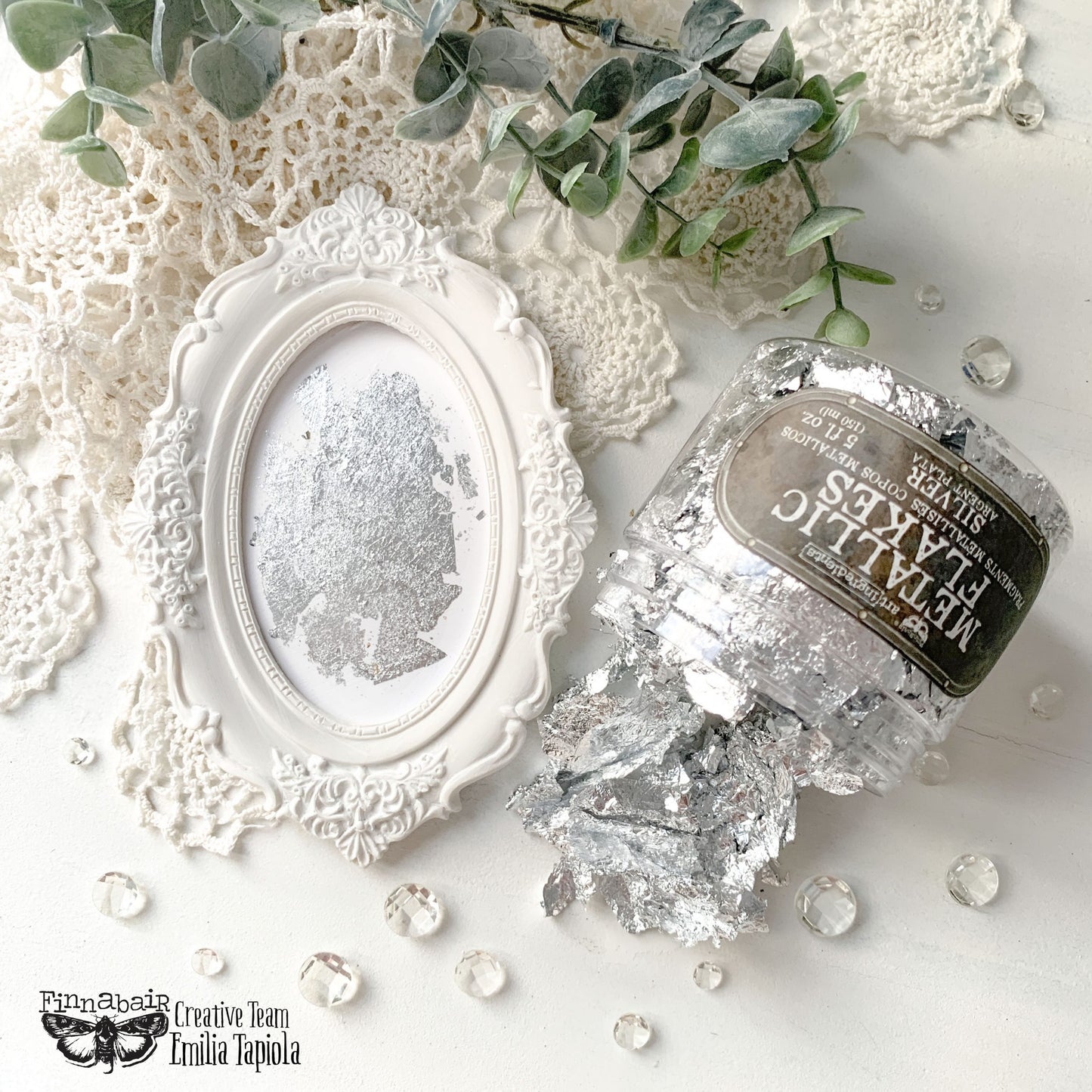 Metallic Flakes - SILVER by Art Extravagance