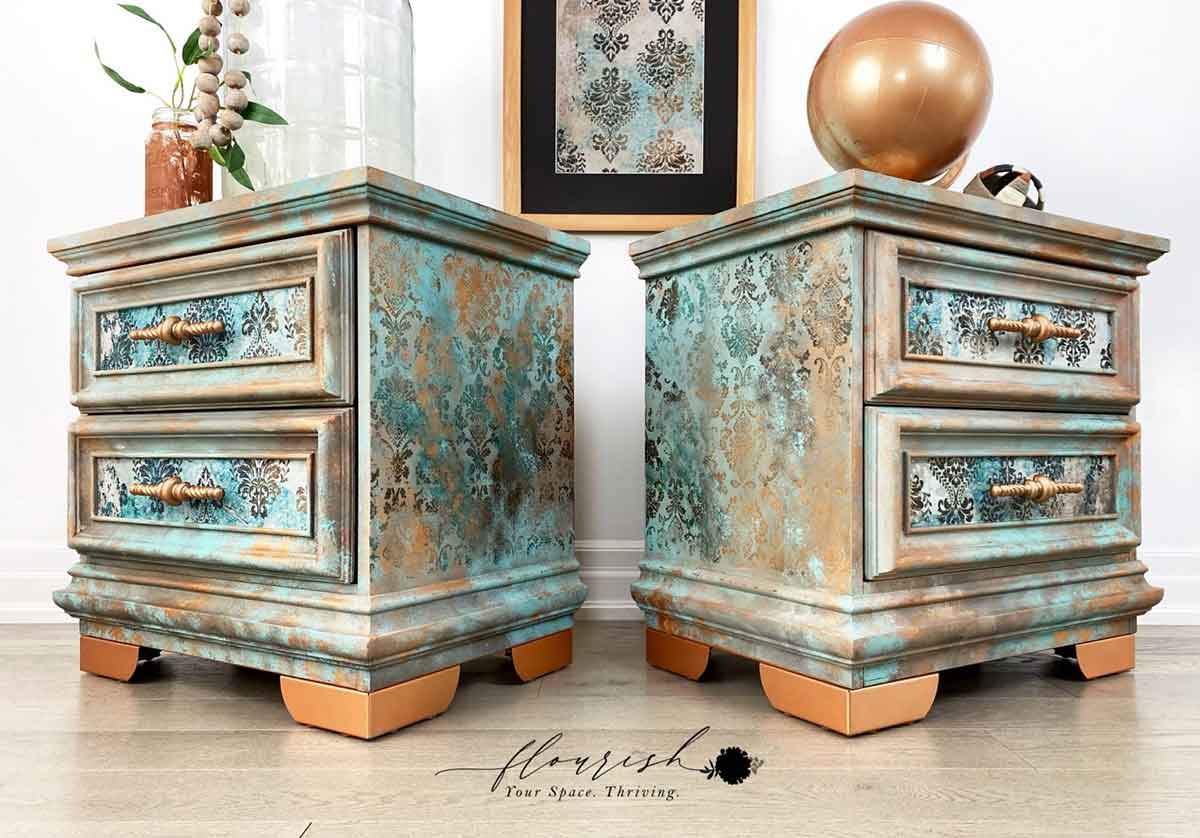 Patina Flourish 19.5" x 30" - Decoupage Tissue Paper