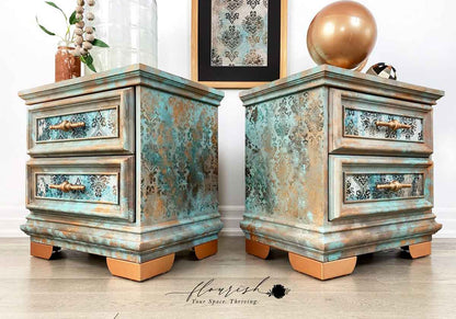 Patina Flourish 19.5" x 30" - Decoupage Tissue Paper