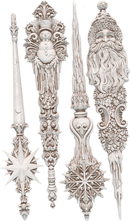 Christmas Tapers (𝗨𝘀𝗲𝗱 - 𝗟𝗶𝗸𝗲 𝗡𝗲𝘄) - IOD Decor Mould