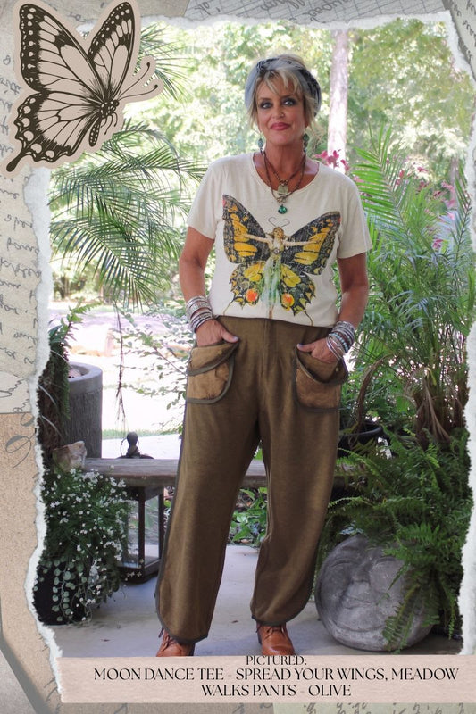 Meadow Walks Pant, Olive - Jaded Gypsy