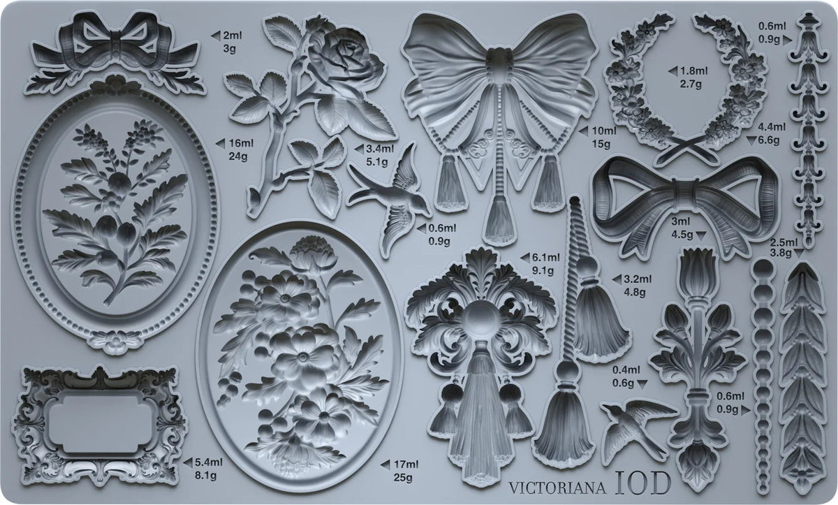 Victoriana (𝗨𝘀𝗲𝗱 - 𝗟𝗶𝗸𝗲 𝗡𝗲𝘄) - IOD Decor Mould