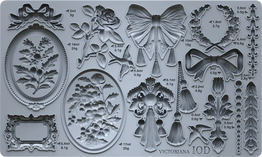 Victoriana (𝗨𝘀𝗲𝗱 - 𝗟𝗶𝗸𝗲 𝗡𝗲𝘄) - IOD Decor Mould