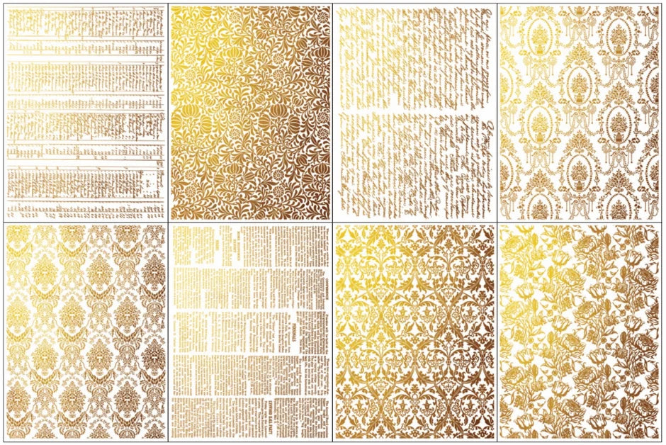 Emporium - Gilded Collection - 8 Sheet, 12x16 Pad IOD Decor Transfer™