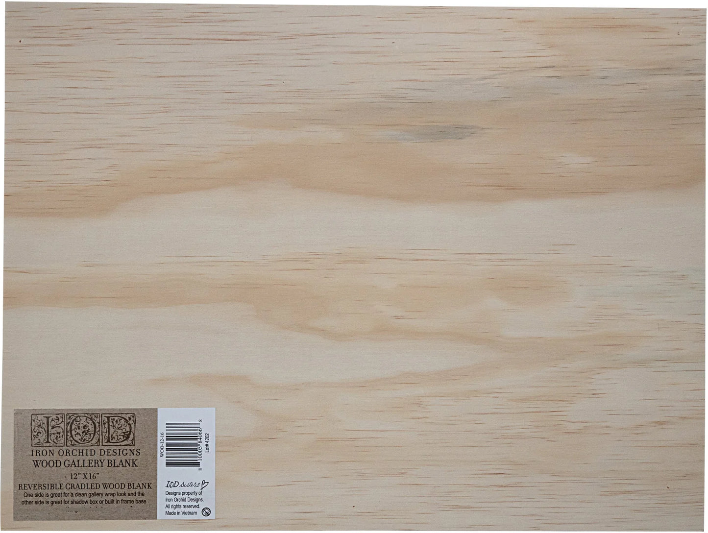 IOD Wood Art Gallery Blank 12x16