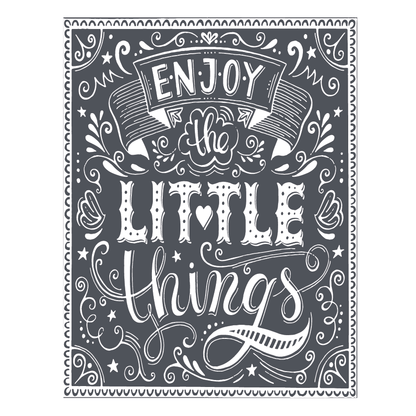 Enjoy the Little Things Mesh Stencil 8.5"x11"