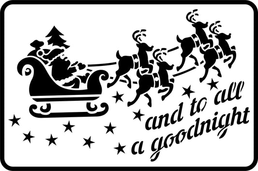 Santa's Sleigh Goodnight - JRV Stencil Co