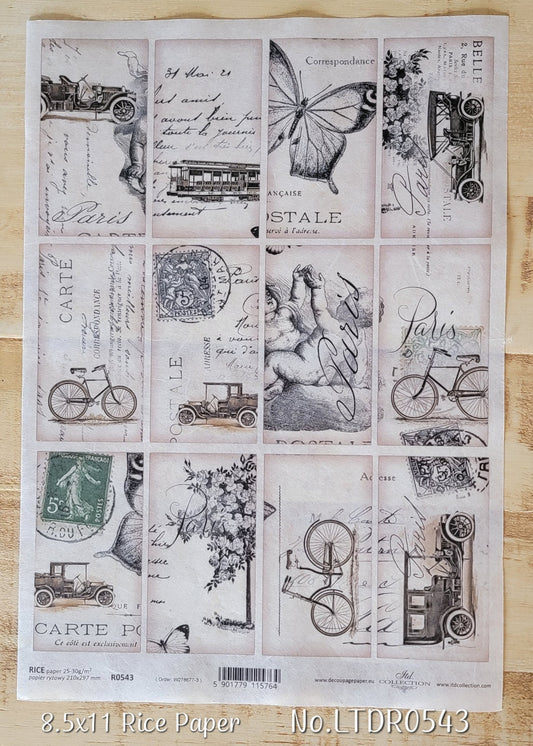 Vintage Postcards R0543 ~ Rice Paper