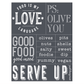 Food is My Love Language ~ Mesh Stencil 8.5"x11"