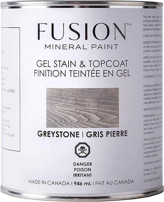 Fusion GEL STAIN Top Coat 32oz (946ml) - Greystone